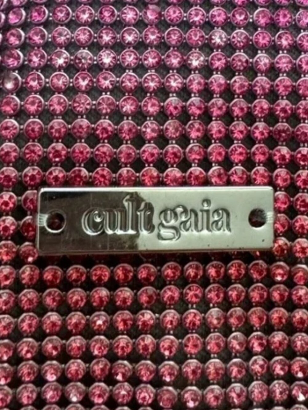 CULT GAIA Hera Nano Knot Embellished Shoulder Bag In Calliandra Multi - Picture 2 of 3